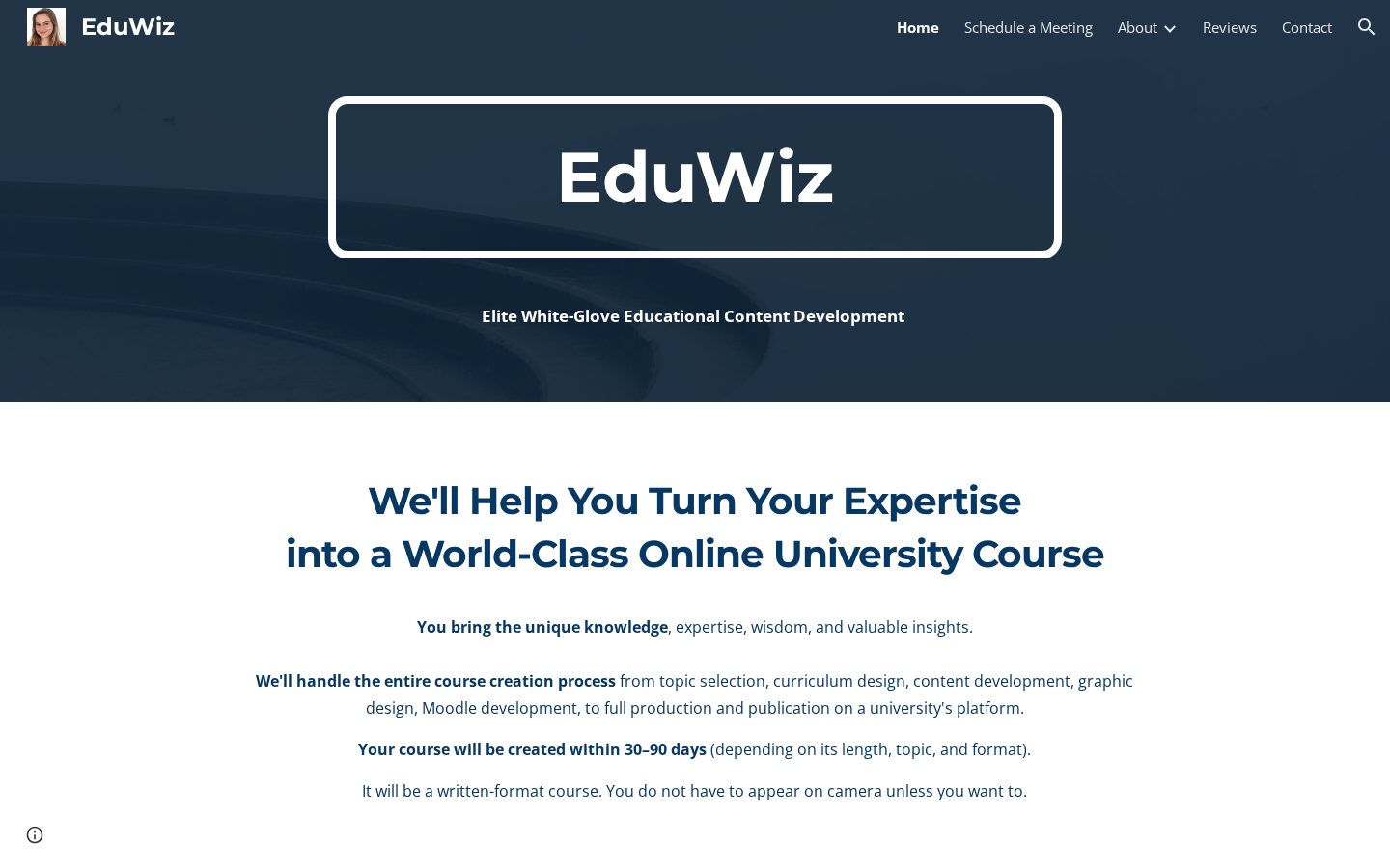 EduWiz Homepage