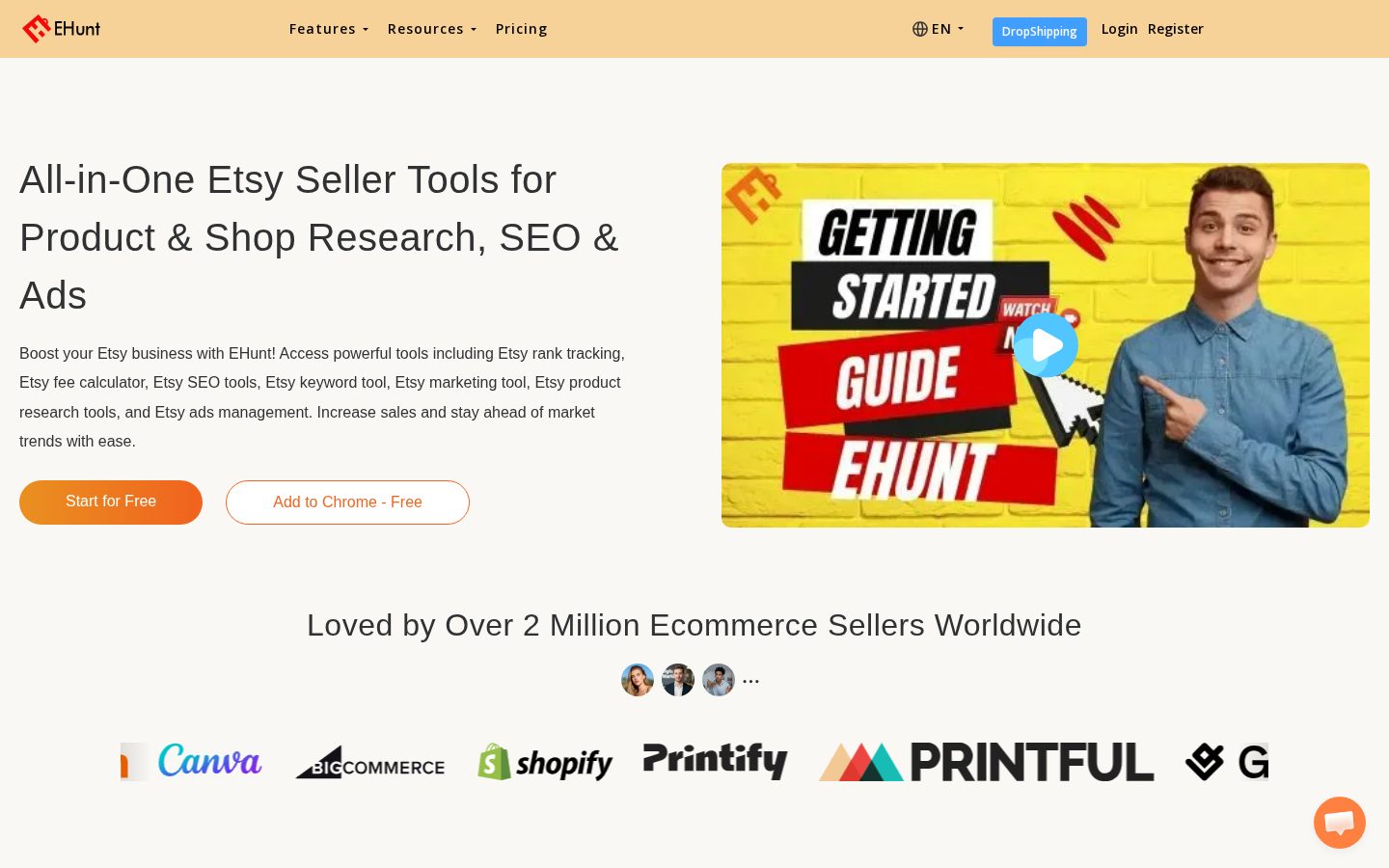 EHunt Homepage
