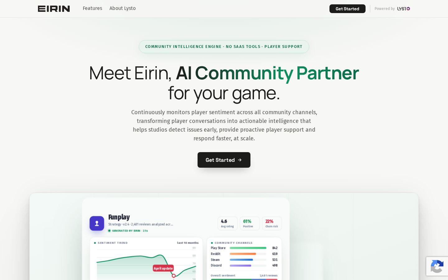 Eirin - AI Community Partner Homepage