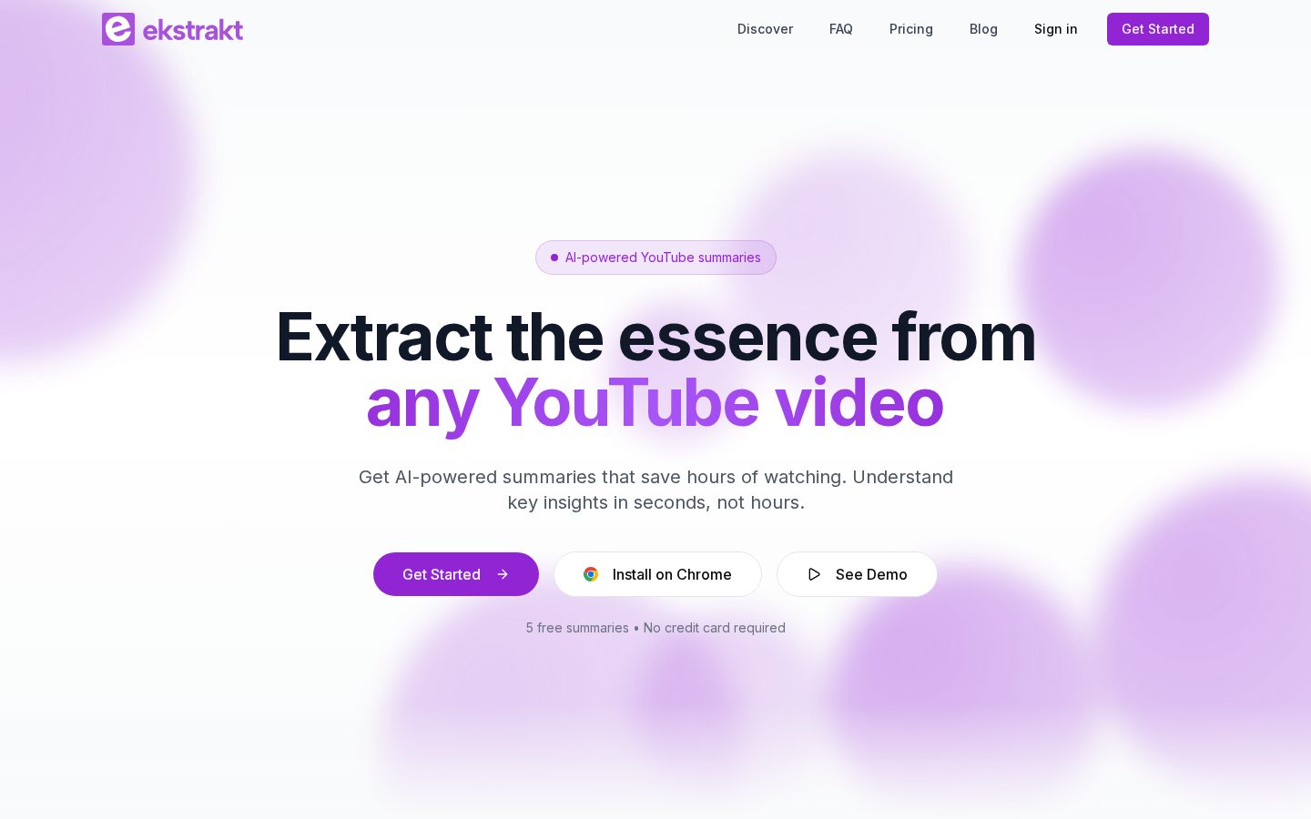ekstrakt Homepage