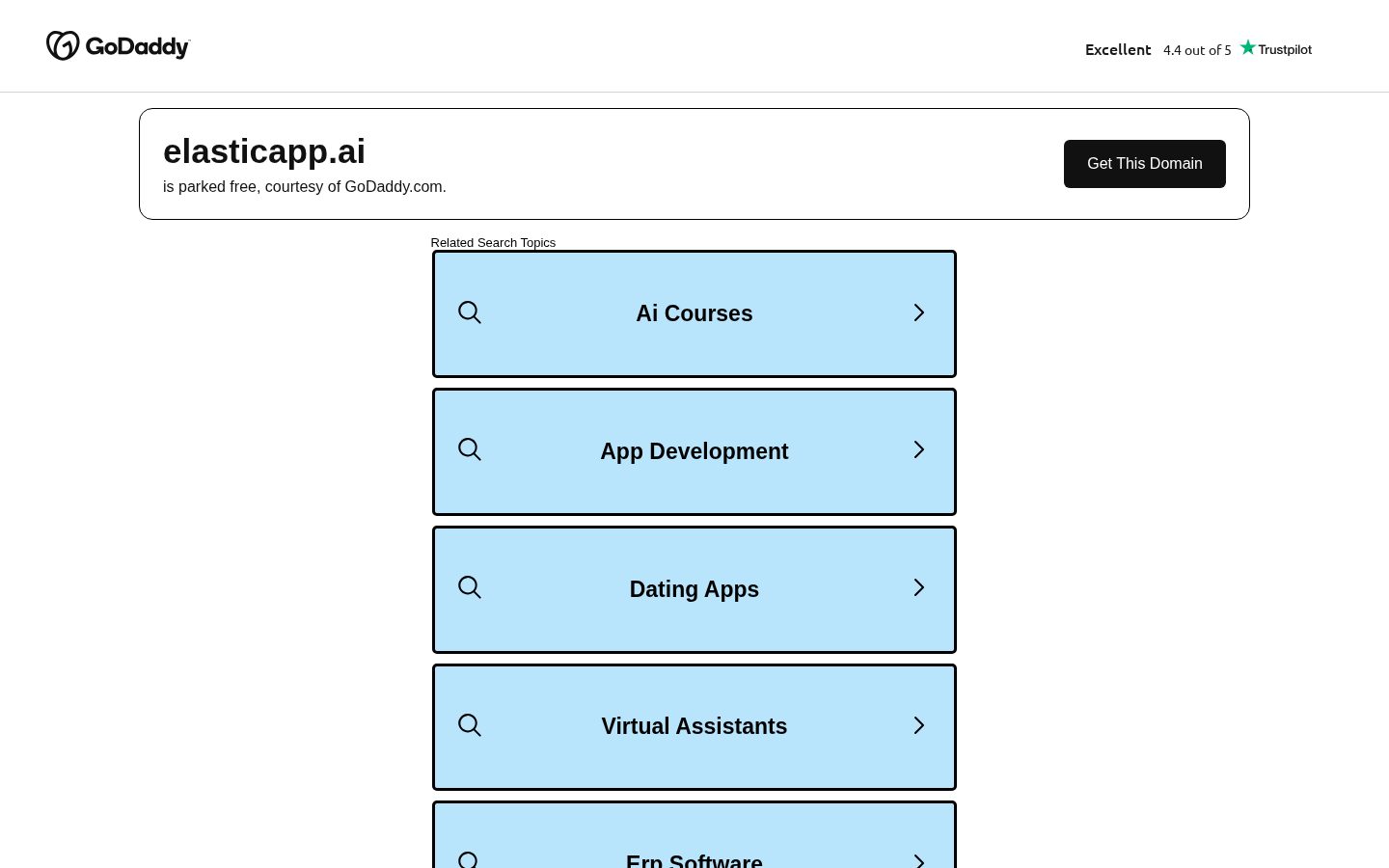 Elastic Copilot Homepage
