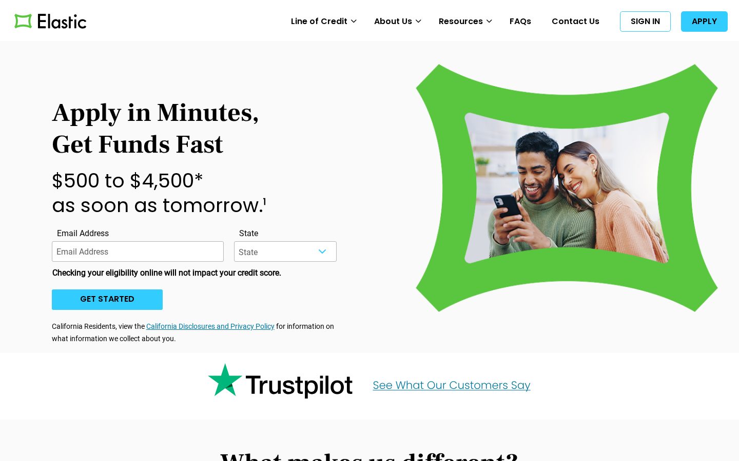 Elastic Homepage