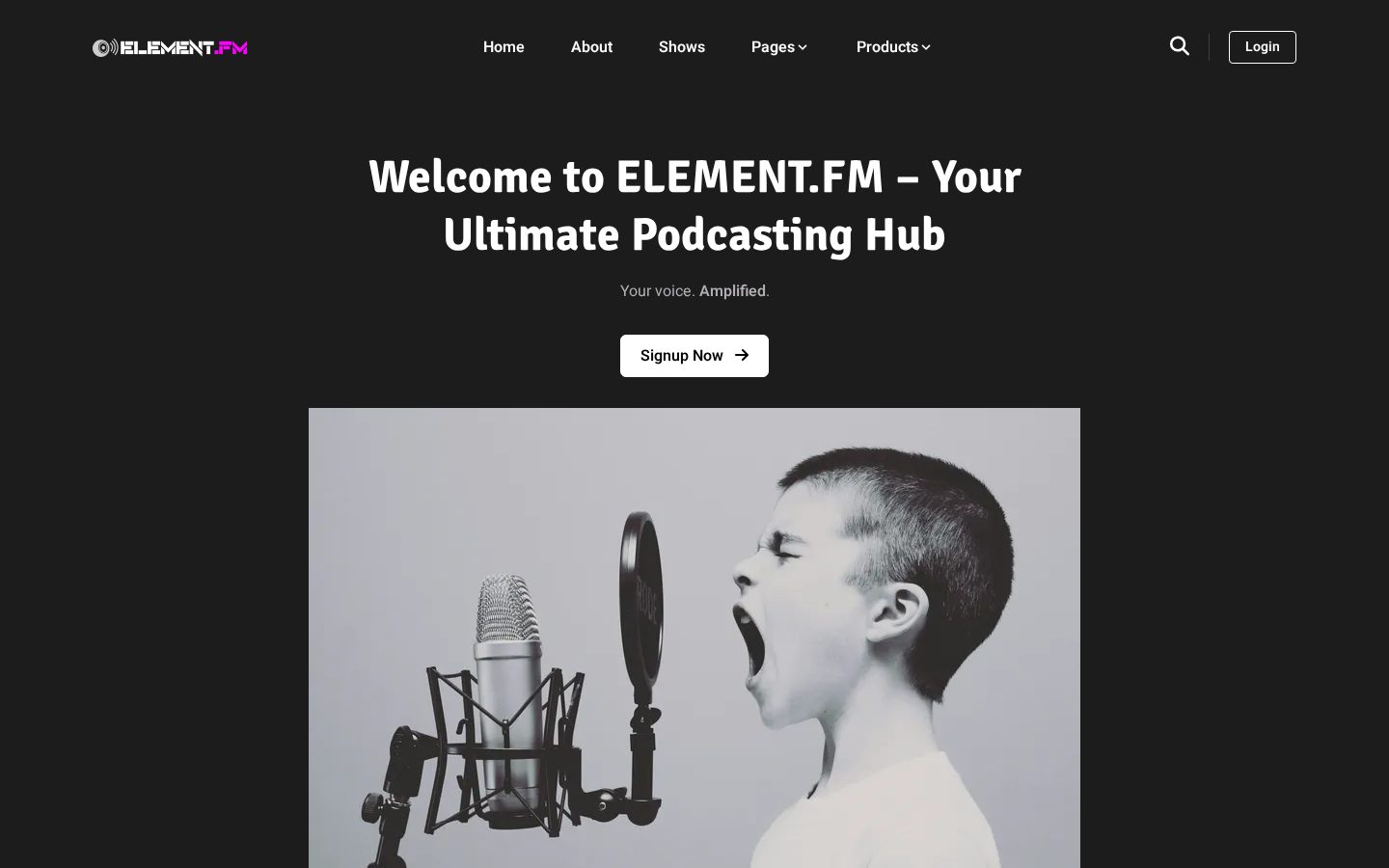 ELEMENT.FM Homepage