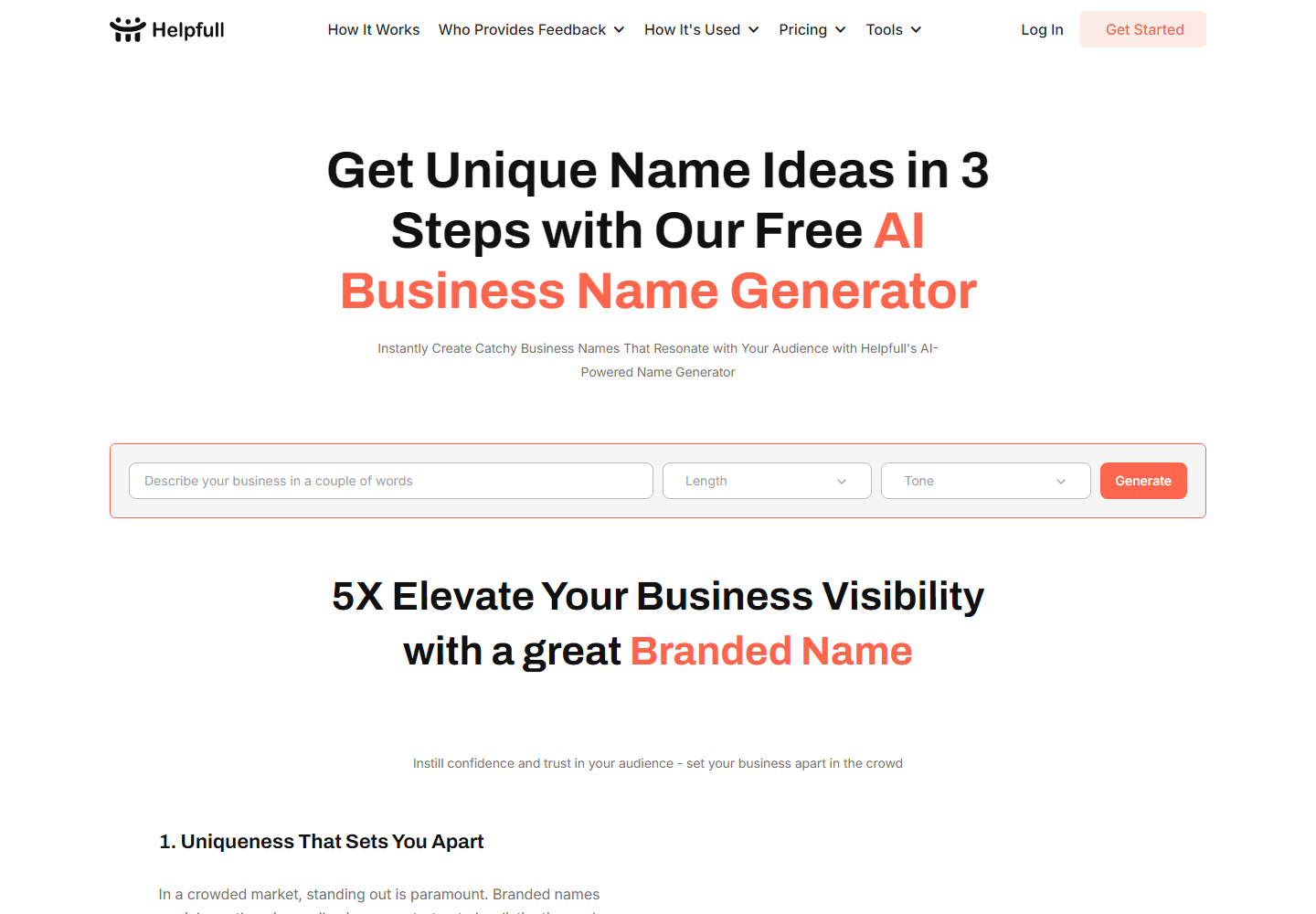 Elevate Your Brand homepage