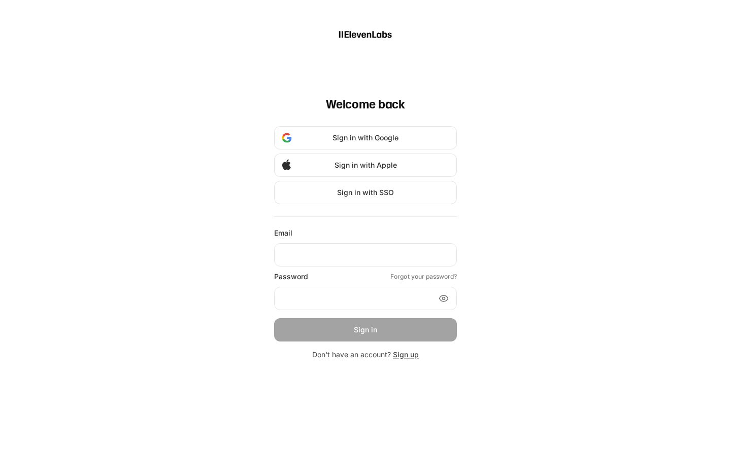 ElevenLabs Agent Templates Homepage