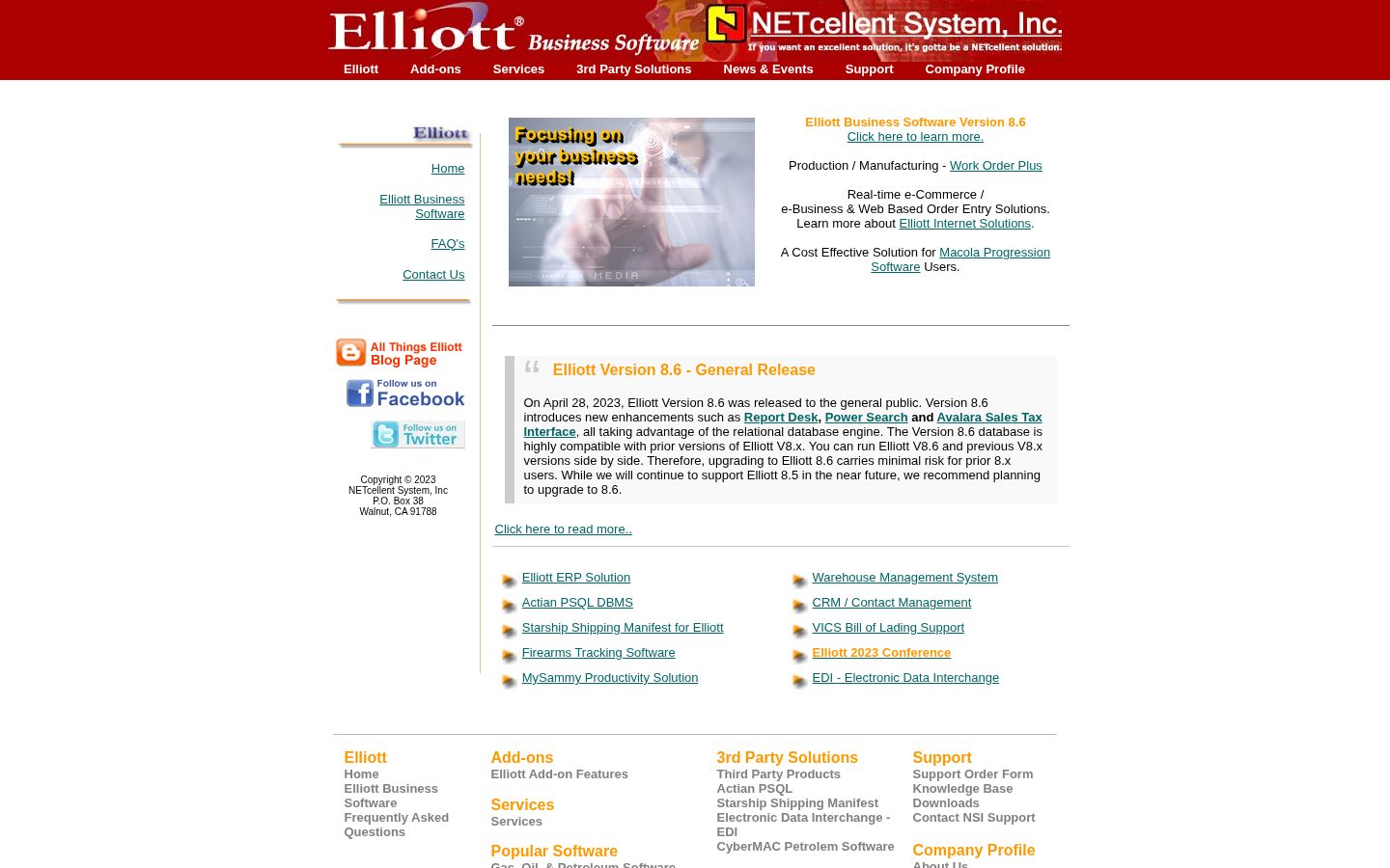 Elliott Homepage