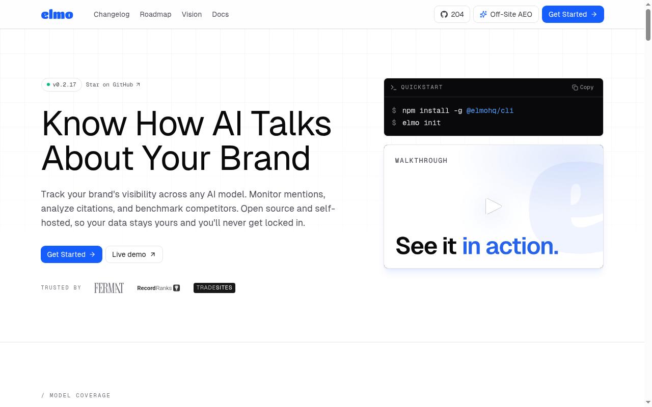 Elmo Homepage
