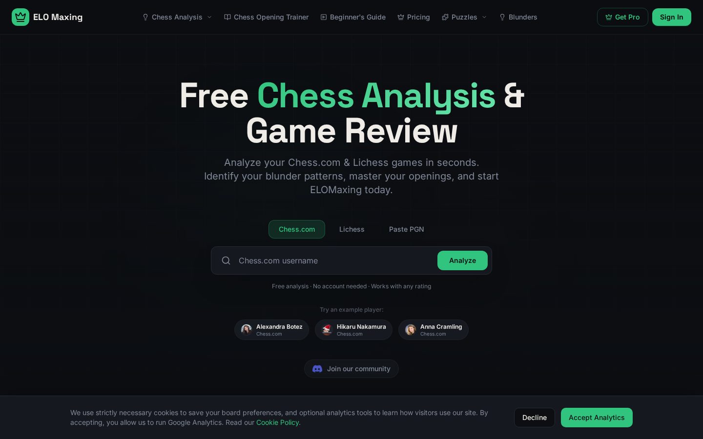ELO Maxing Homepage