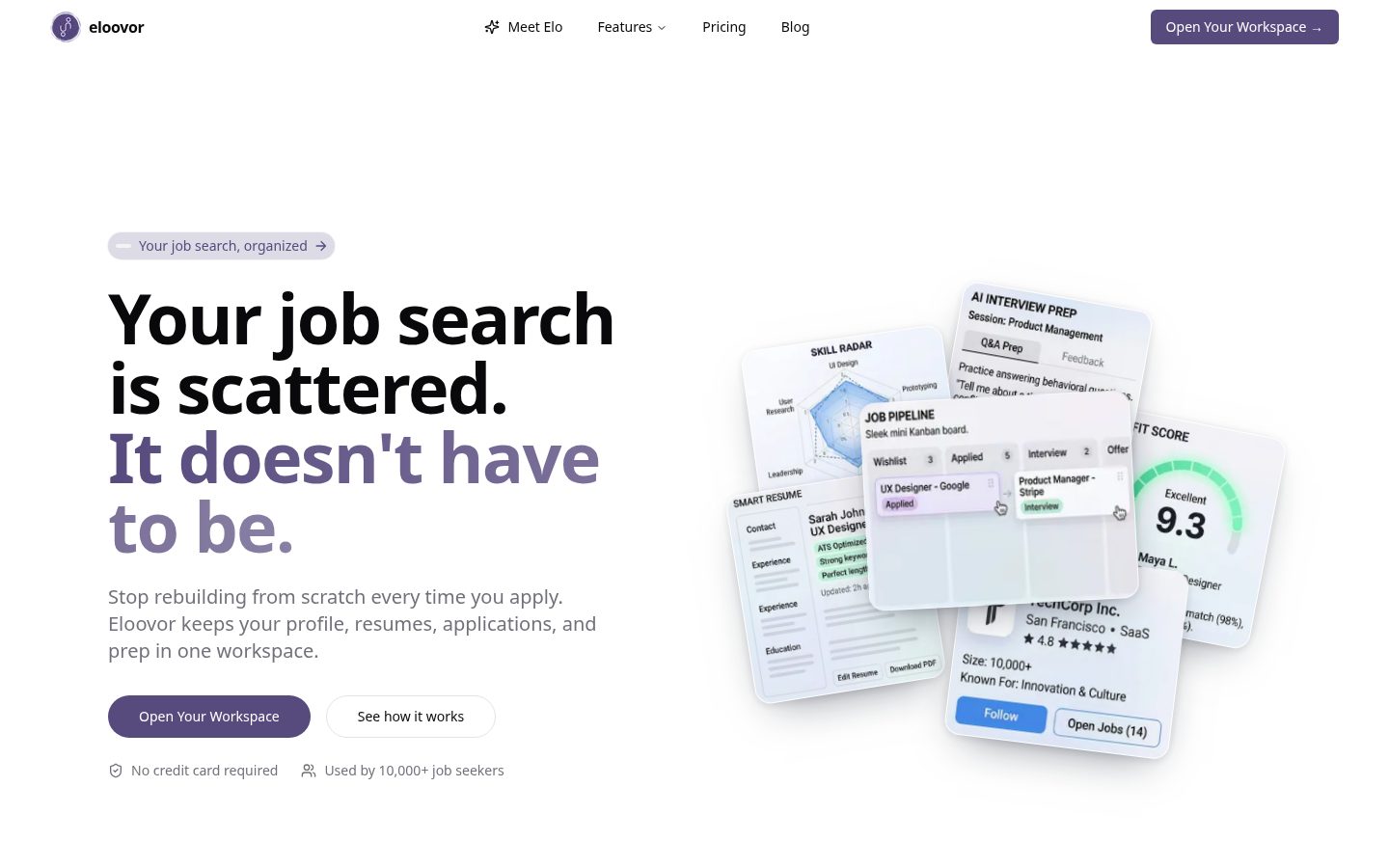 Eloovor Homepage
