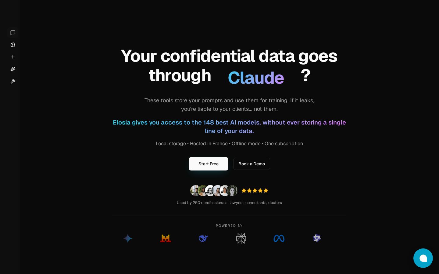 Elosia Homepage