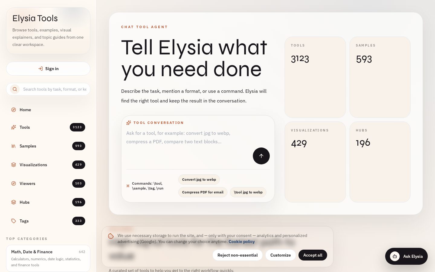 elysiatools Homepage