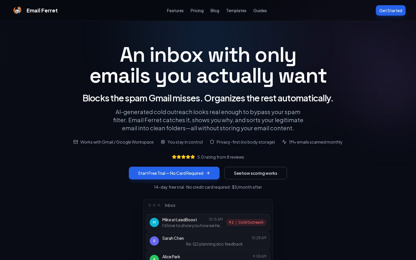 Email Ferret Homepage