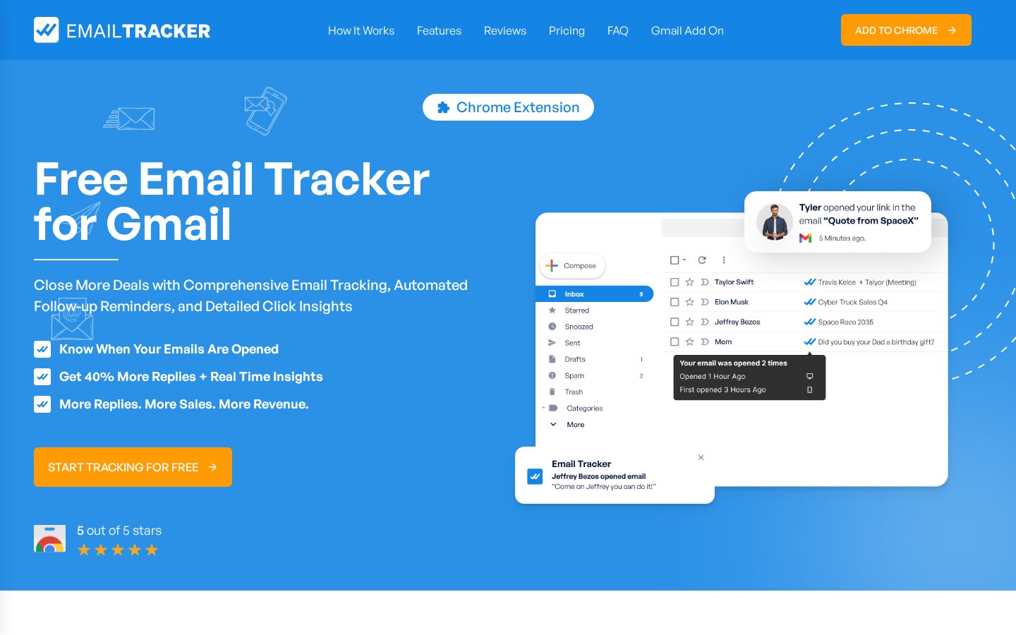Email Tracker Homepage
