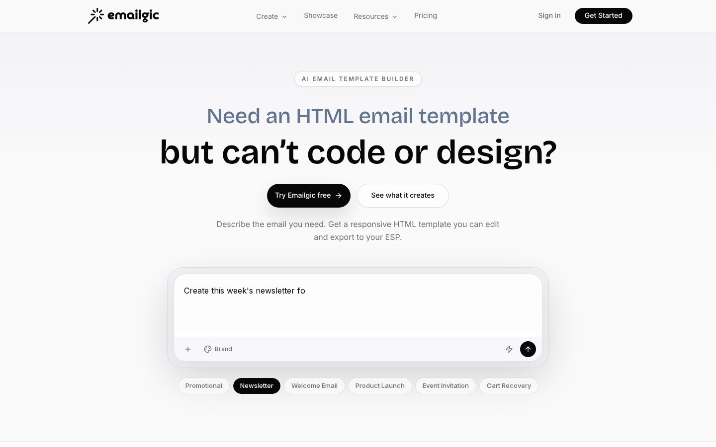 Emailgic Homepage