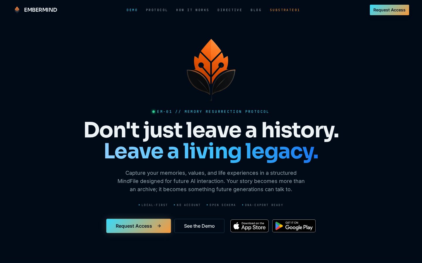 Embermind Homepage