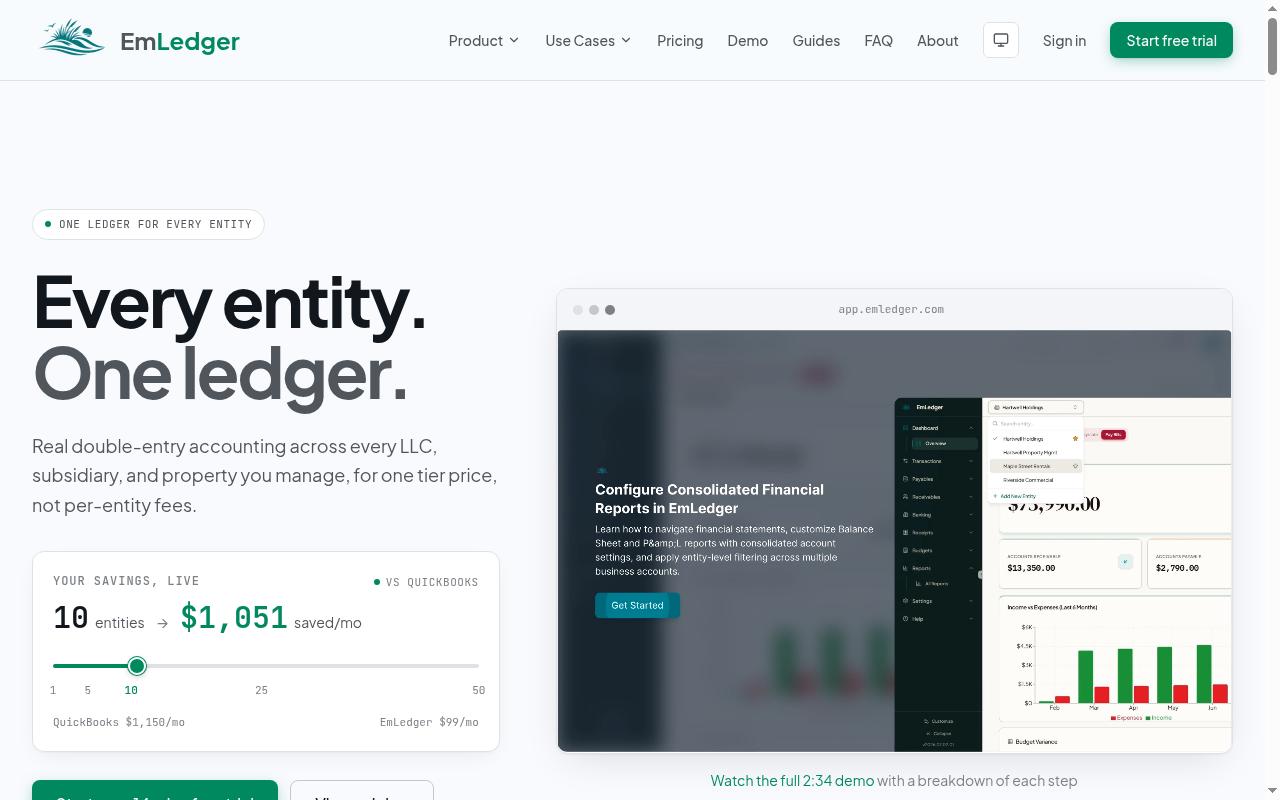 EmLedger Homepage