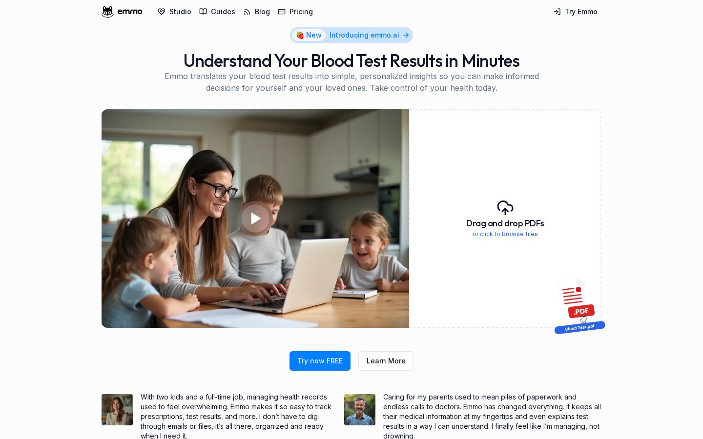 Emmo Ai Homepage