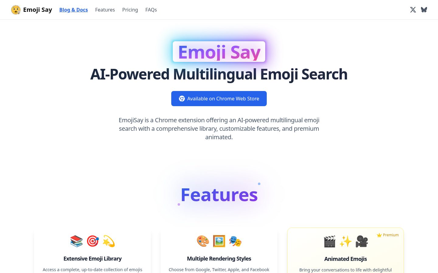 EmojiSay Homepage