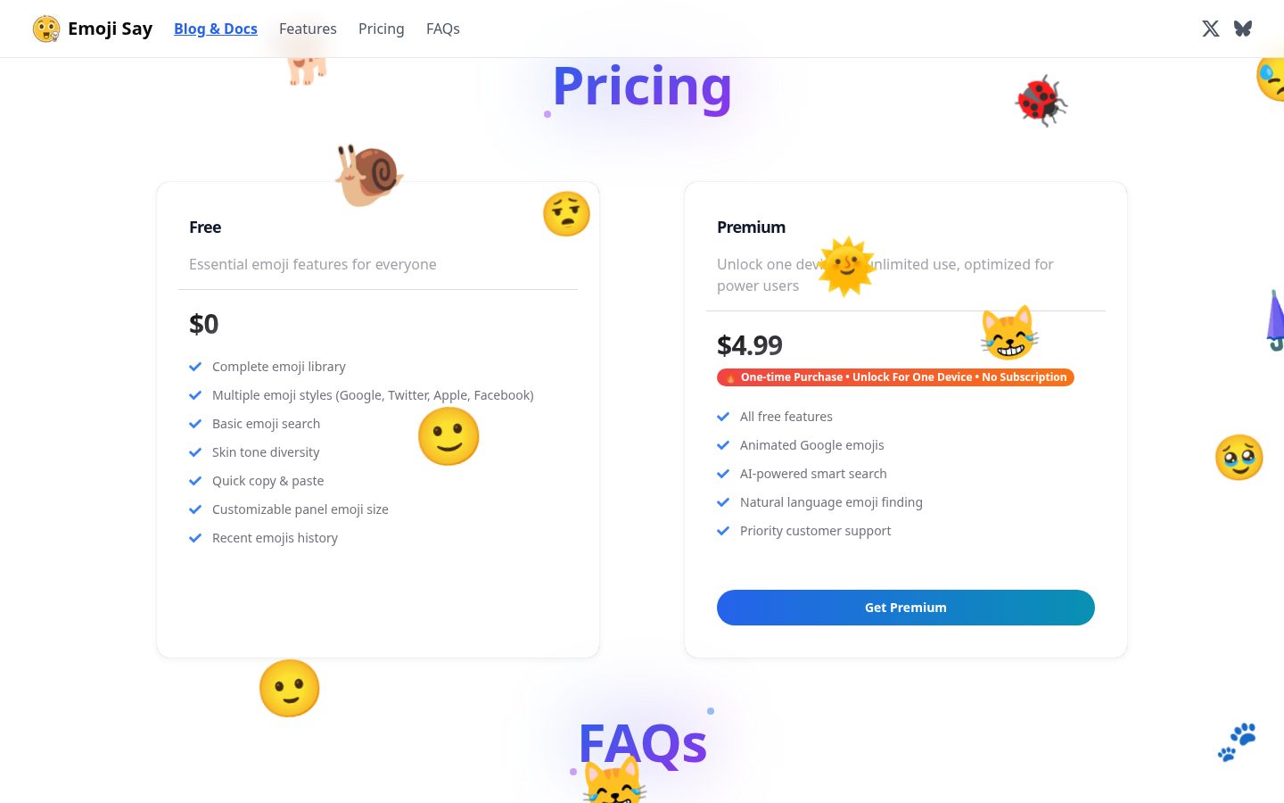 EmojiSay Pricing