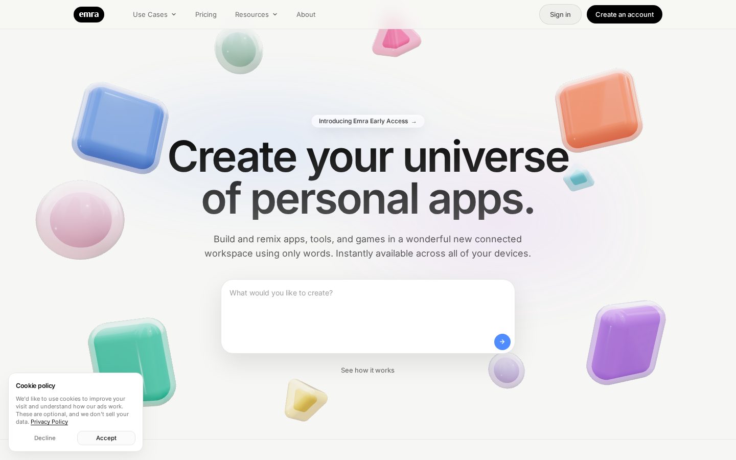Emra Homepage