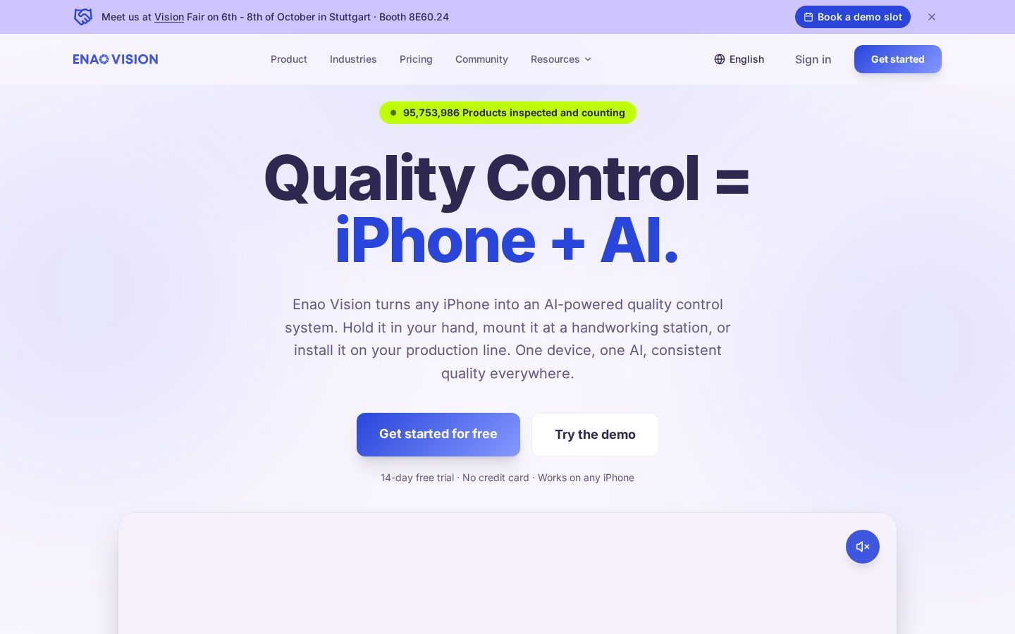 Enao Vision Homepage