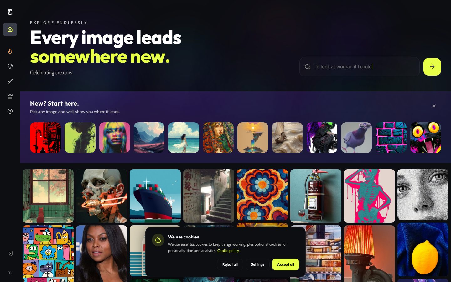 Endlss Homepage