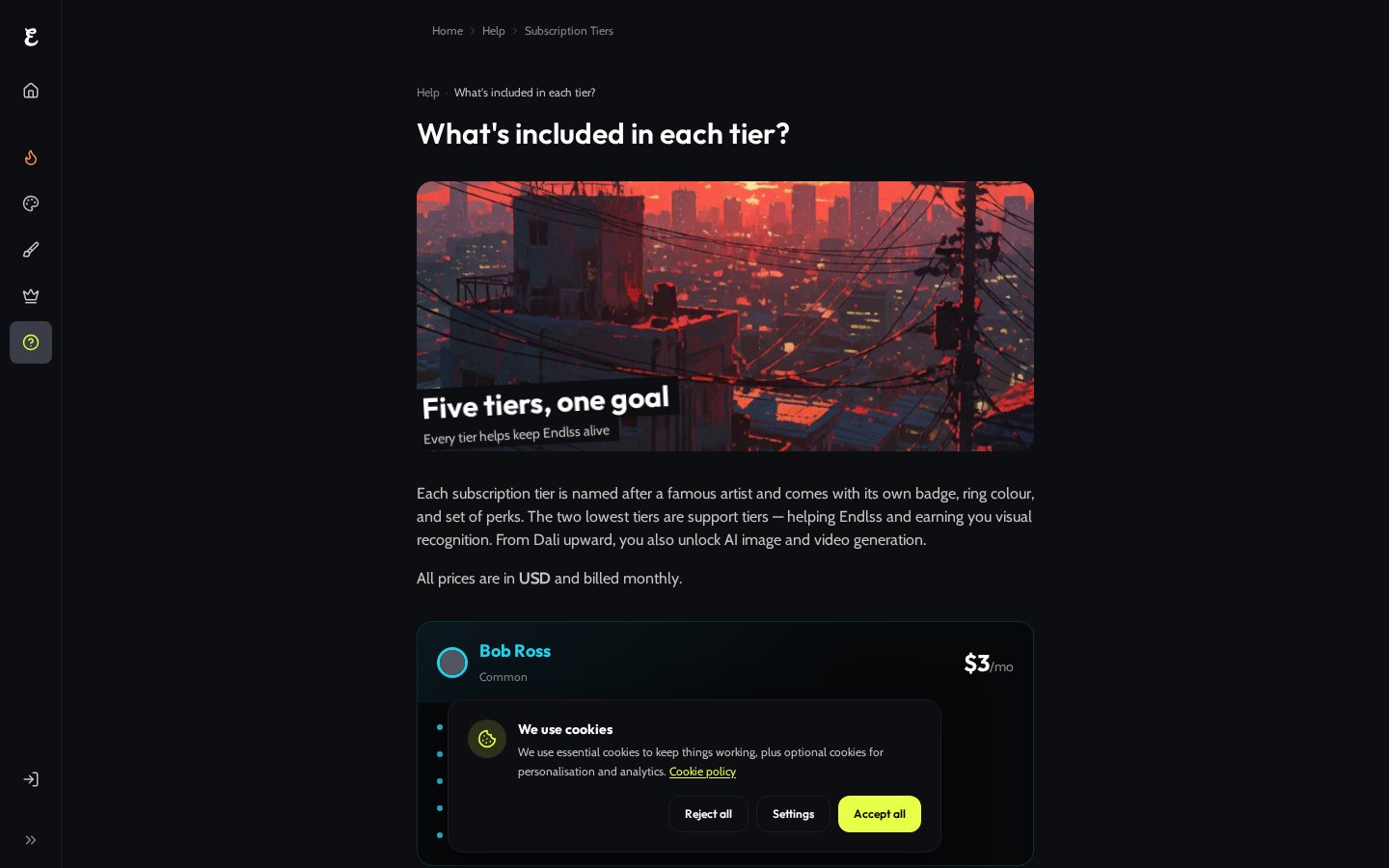 Endlss Pricing