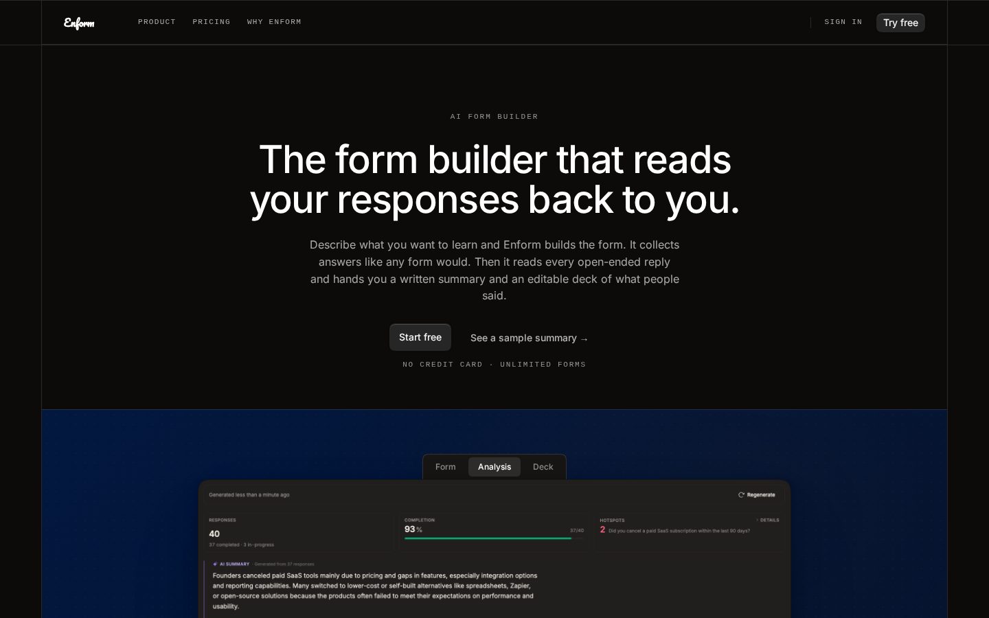 Enform Homepage