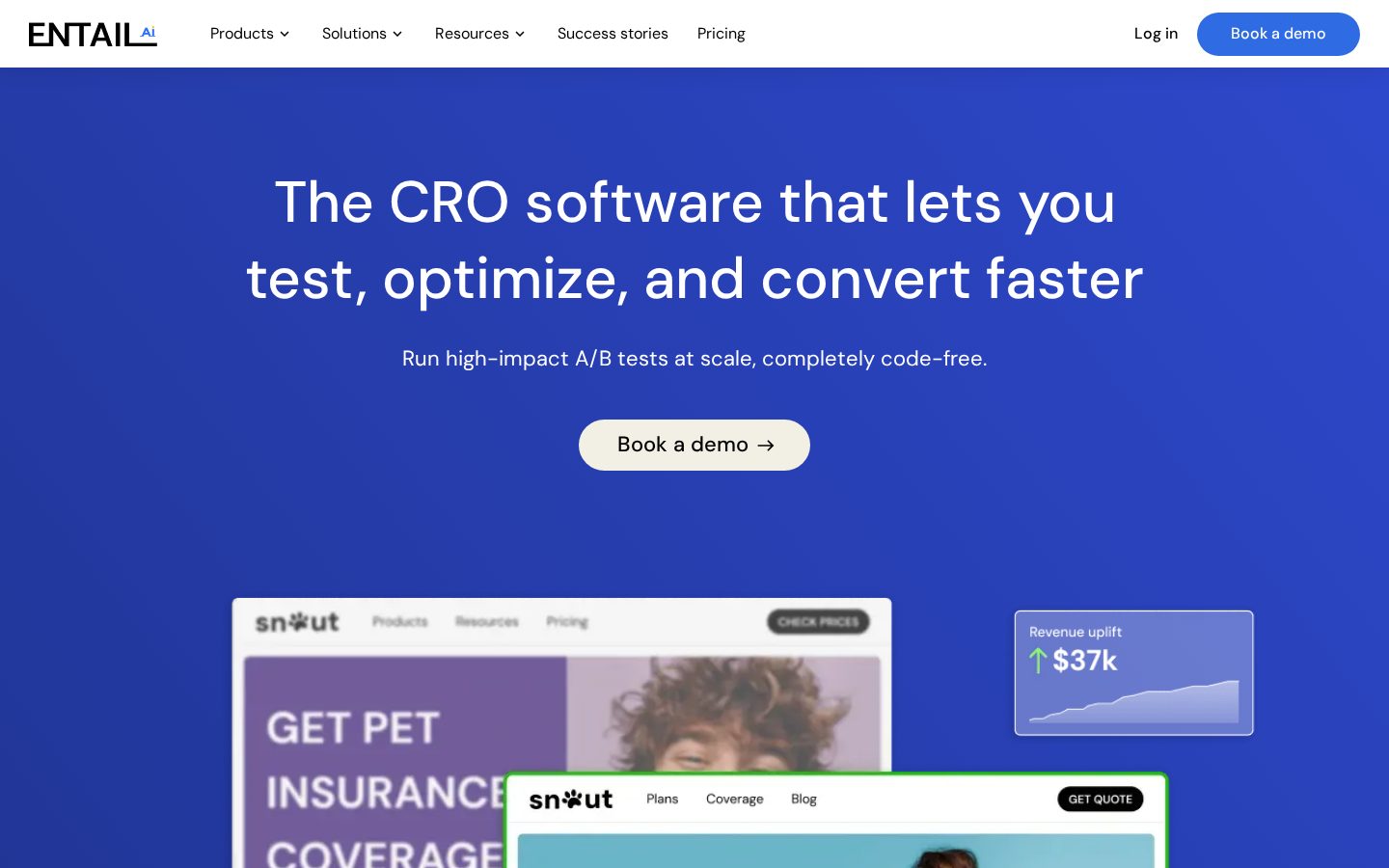 Entail AI Homepage