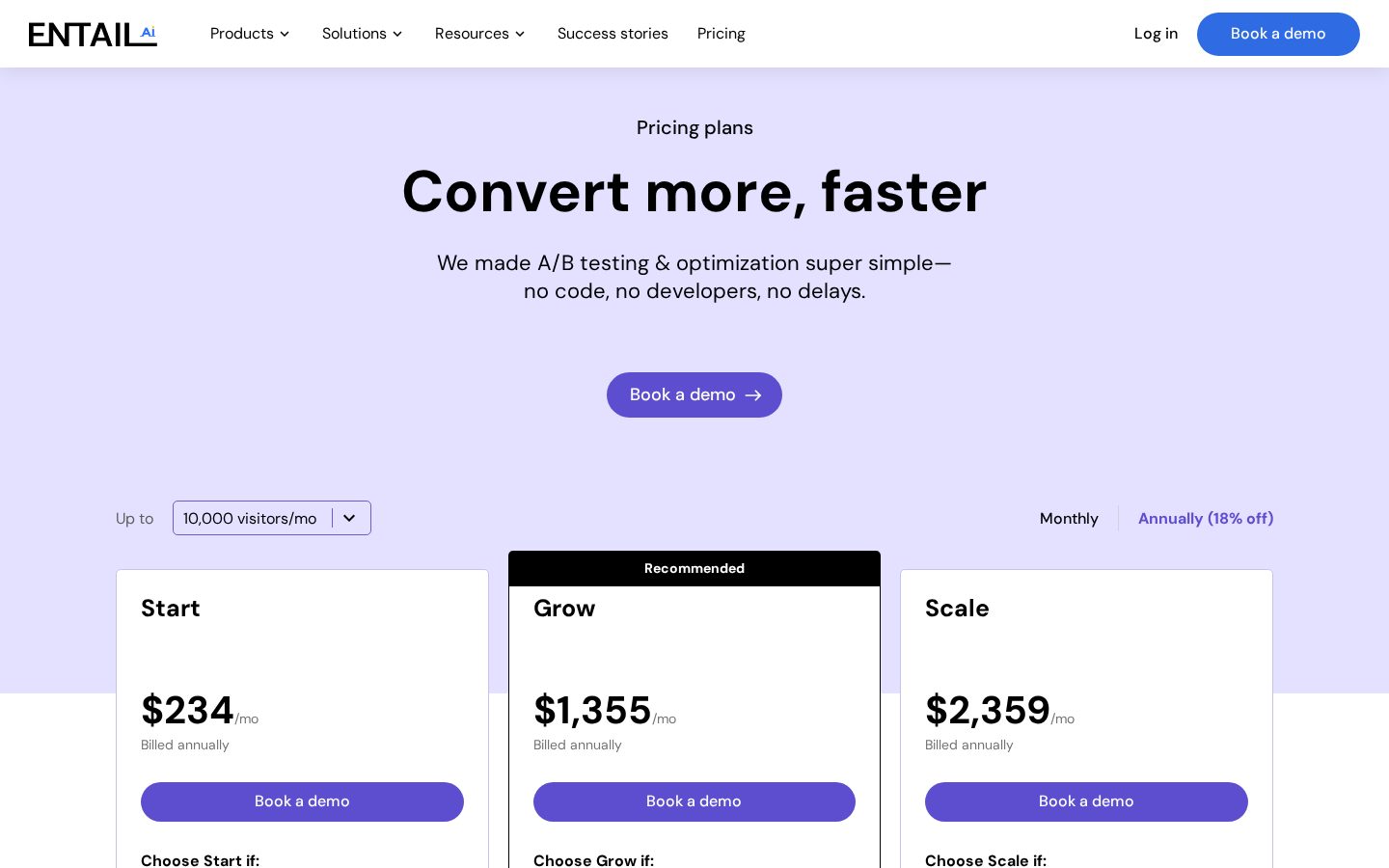 Entail AI Pricing