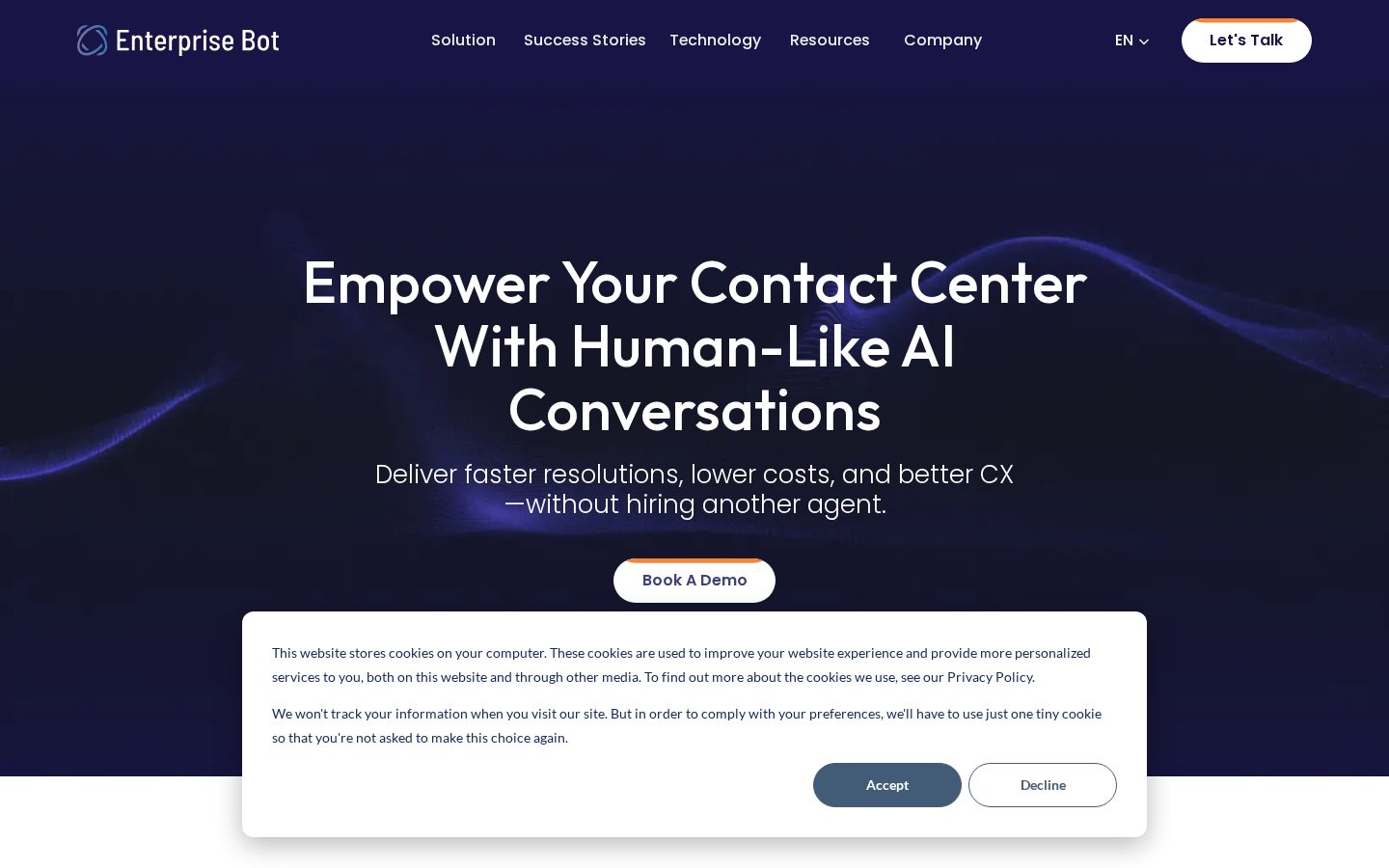 Enterprise Bot Homepage