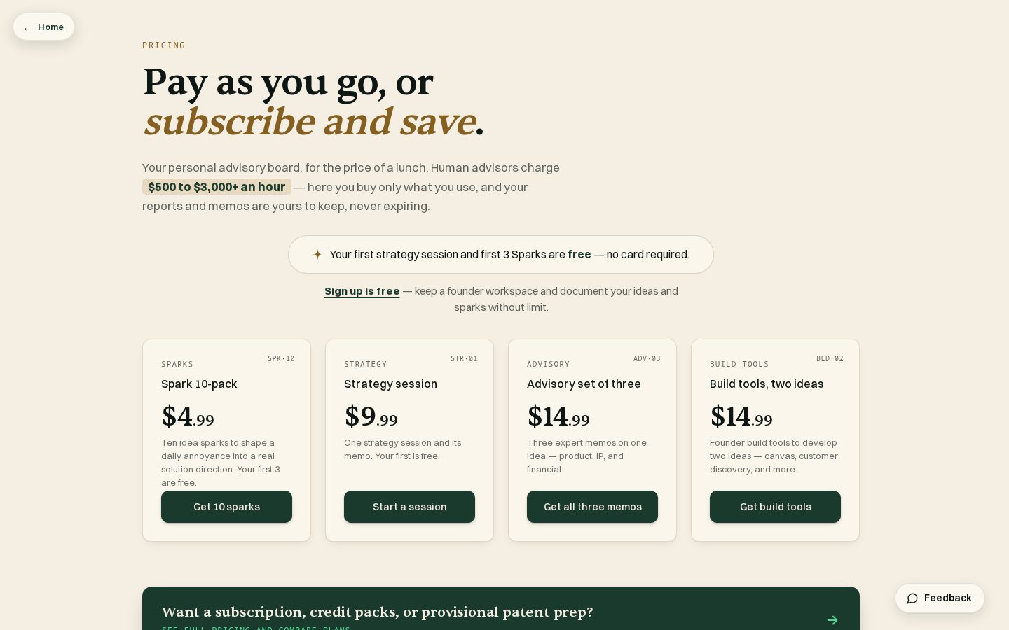 EntreDash Pricing