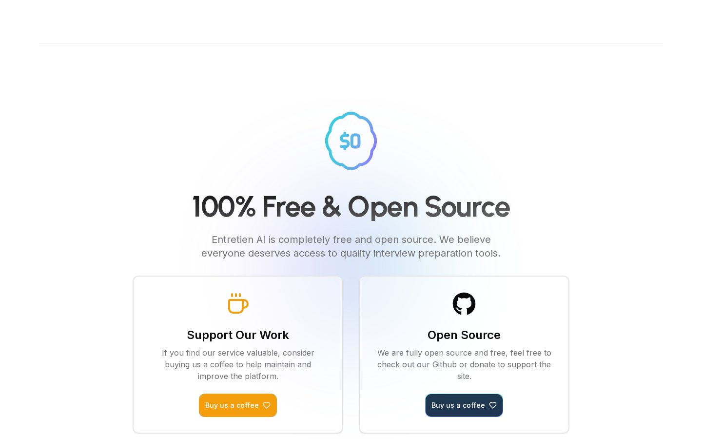 Entretien AI Pricing