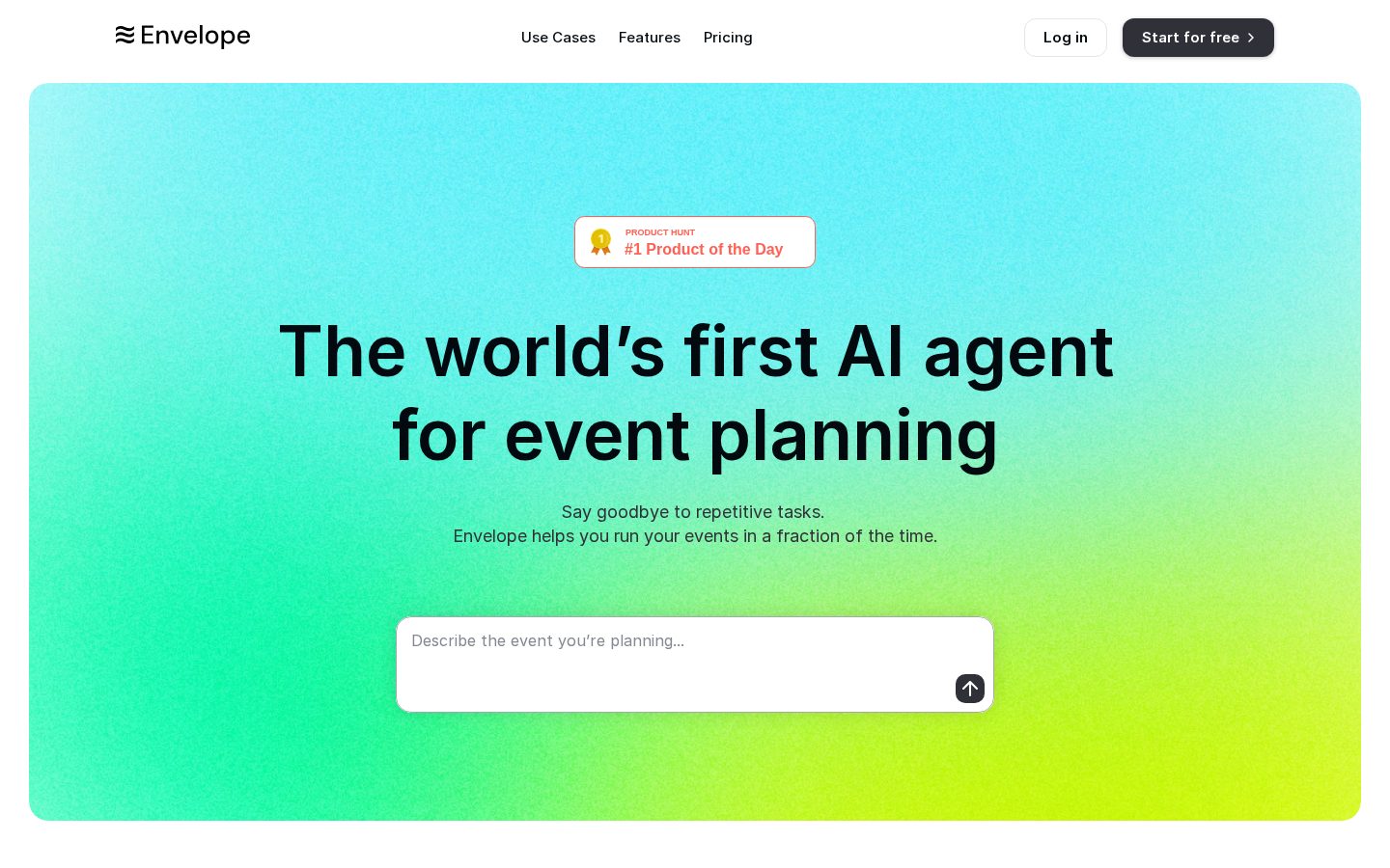 Envelope Homepage