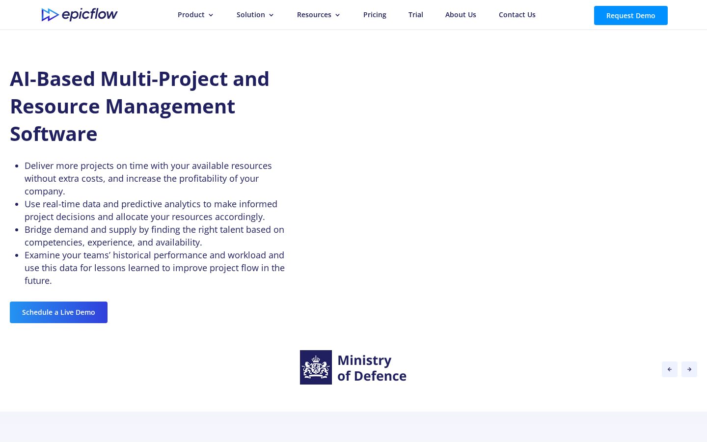 Epicflow Homepage