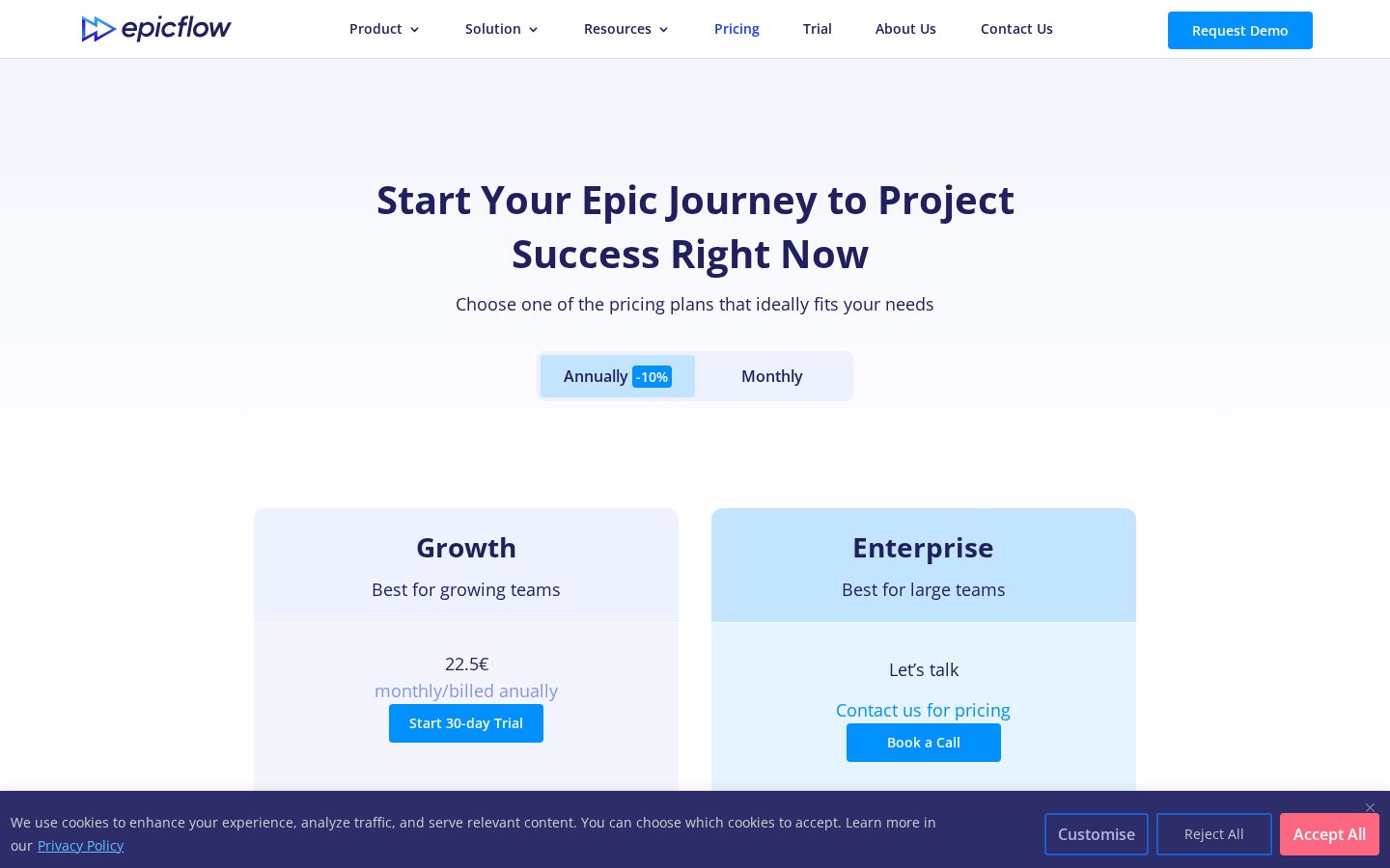 Epicflow Pricing