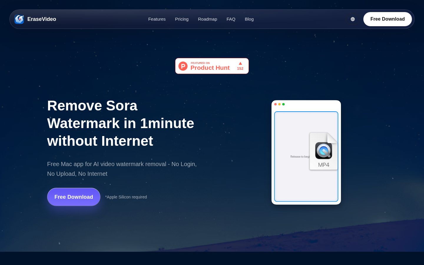 EraseVideo Homepage