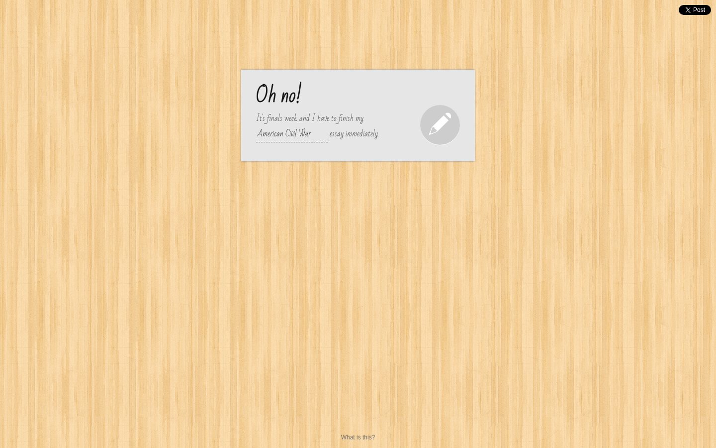Essay Typer Homepage