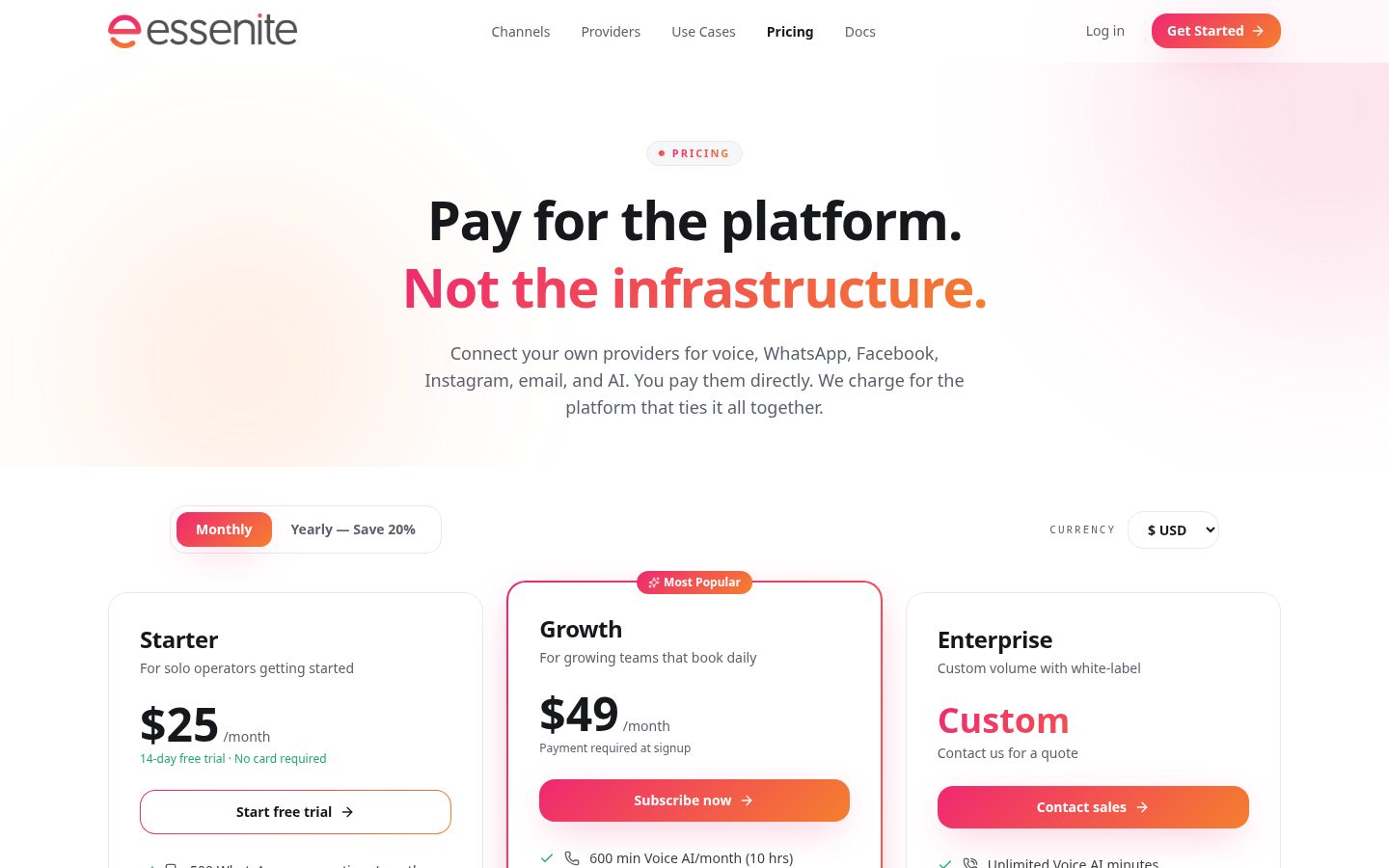 Essenite Pricing