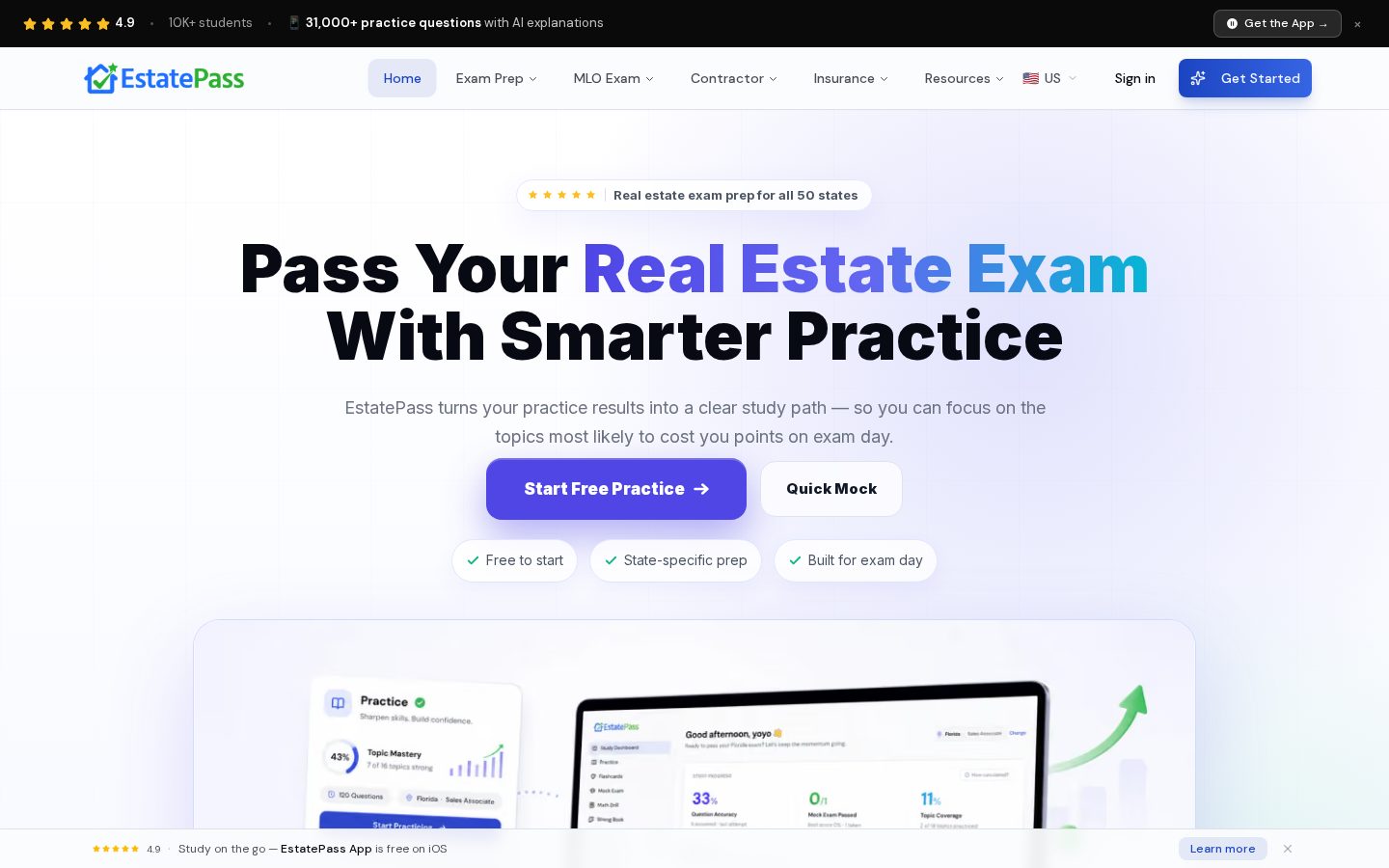 EstatePass Homepage
