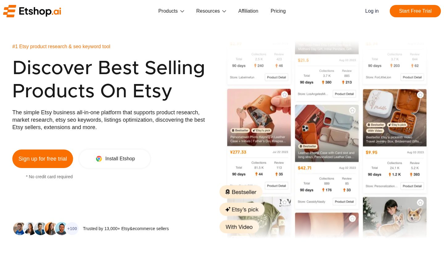 Etshop Homepage