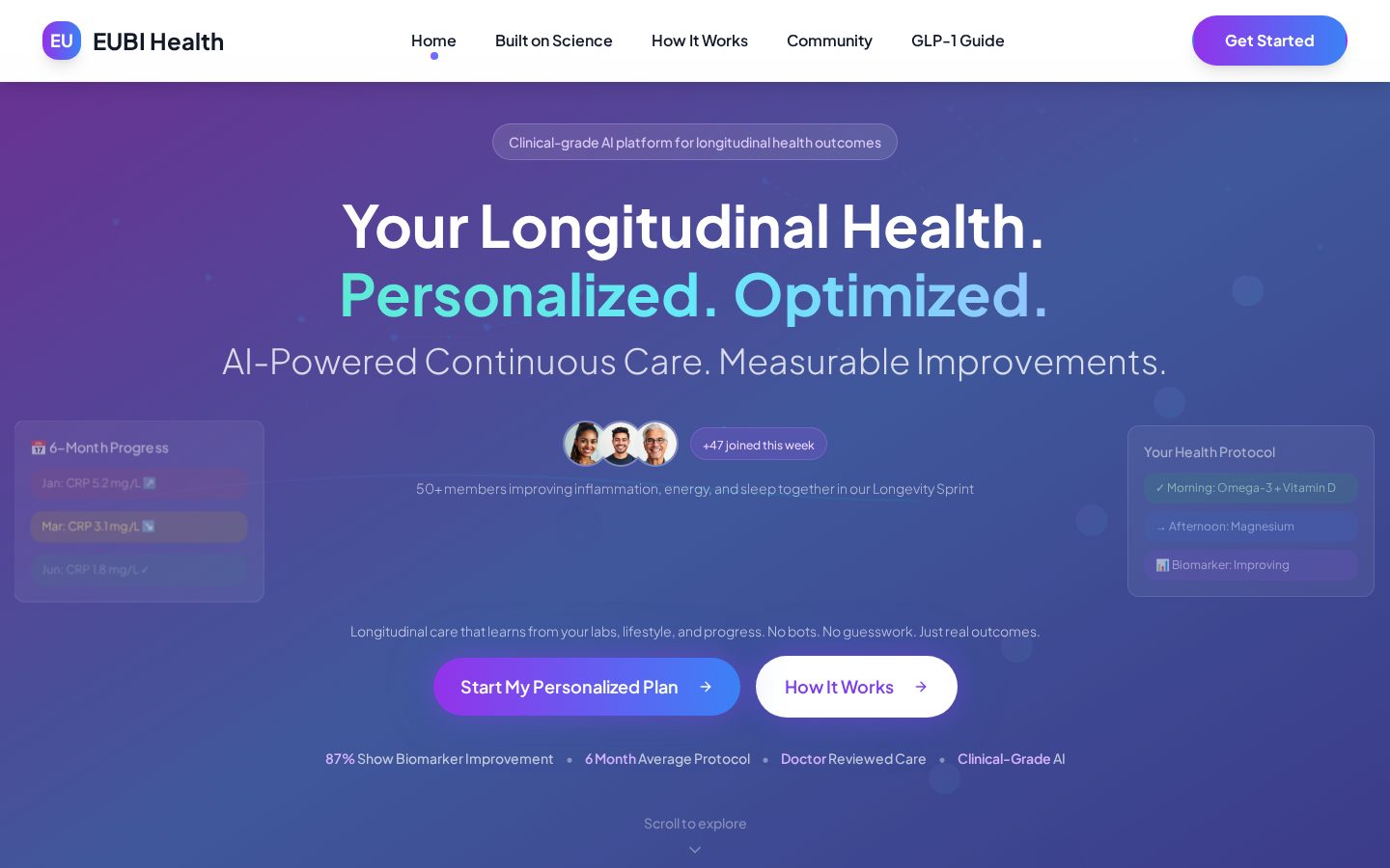 Eubi Health Homepage