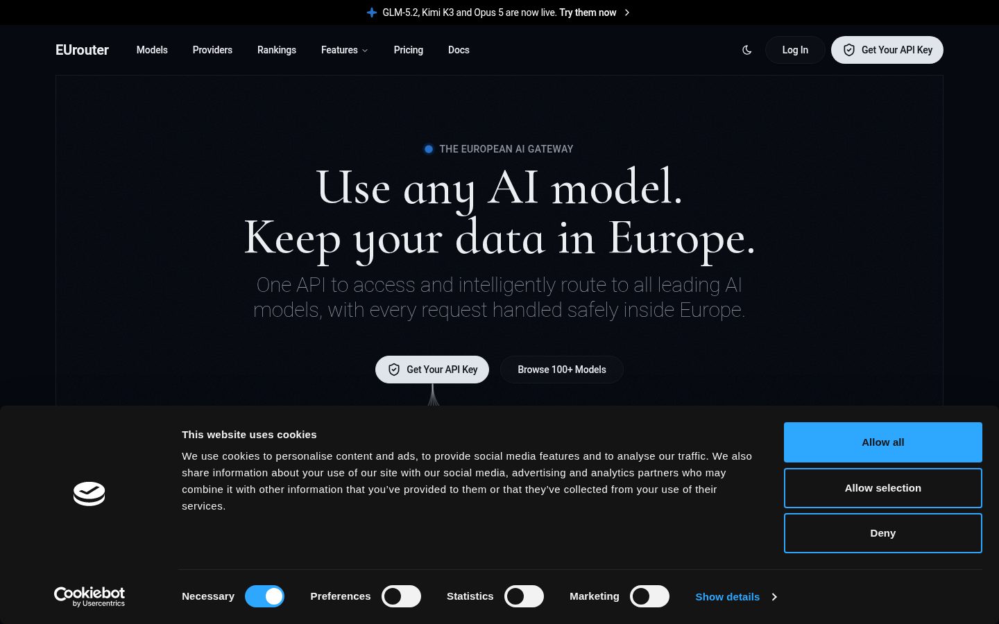 EUrouter Homepage