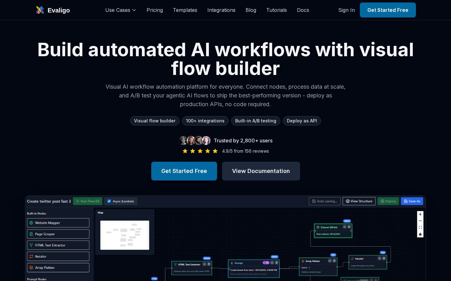 Evaligo Homepage