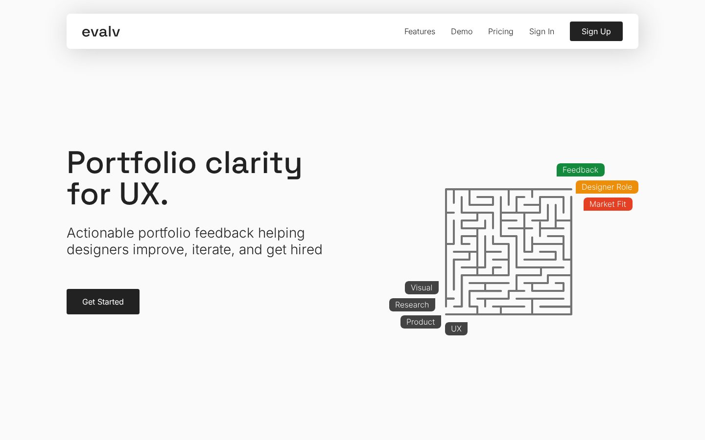Evalv Homepage