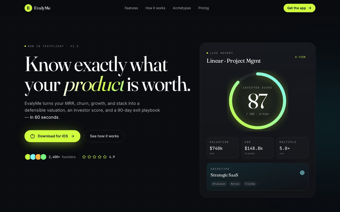 EvalyMe Homepage