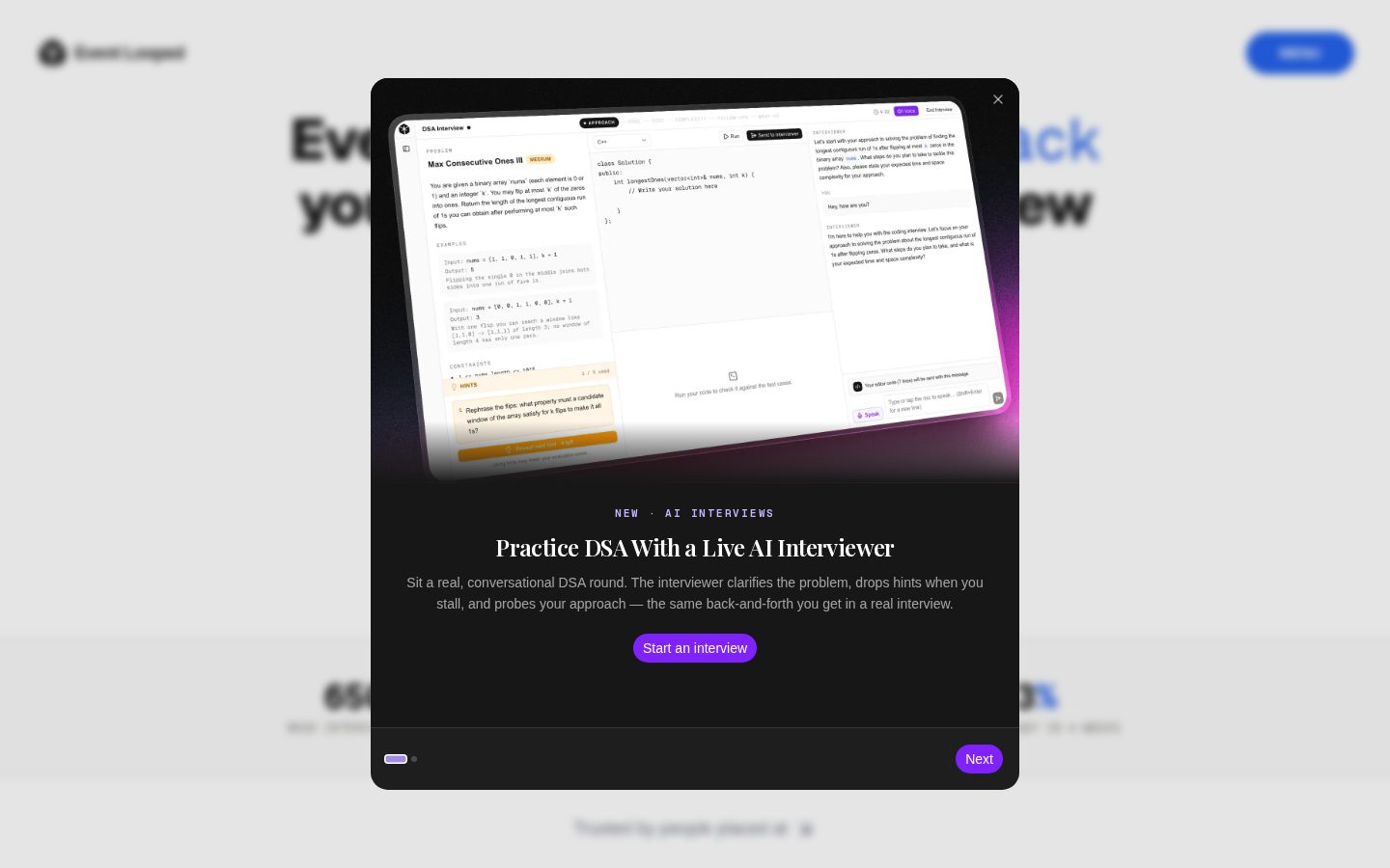 Event Looped Homepage