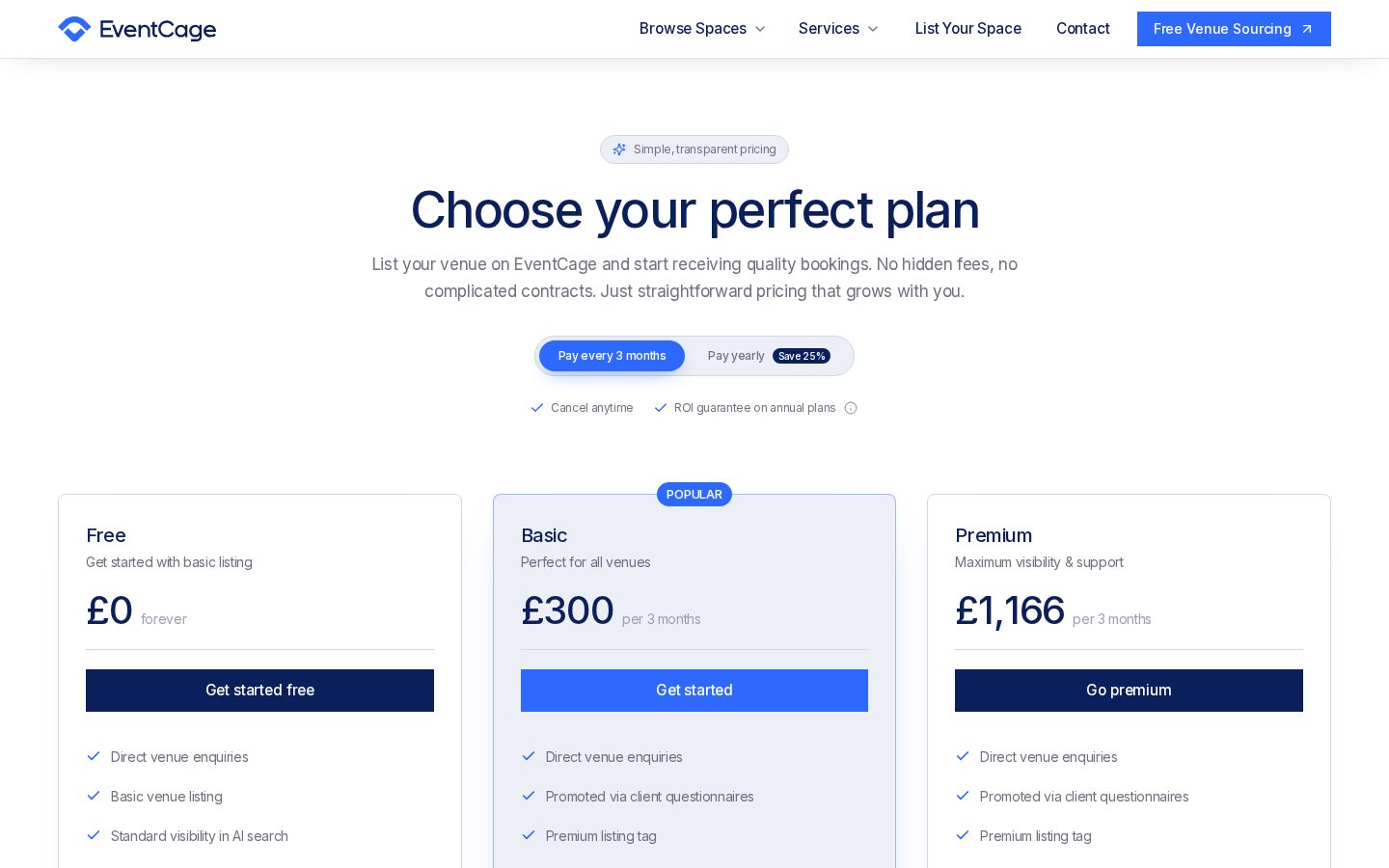 Eventcage Pricing