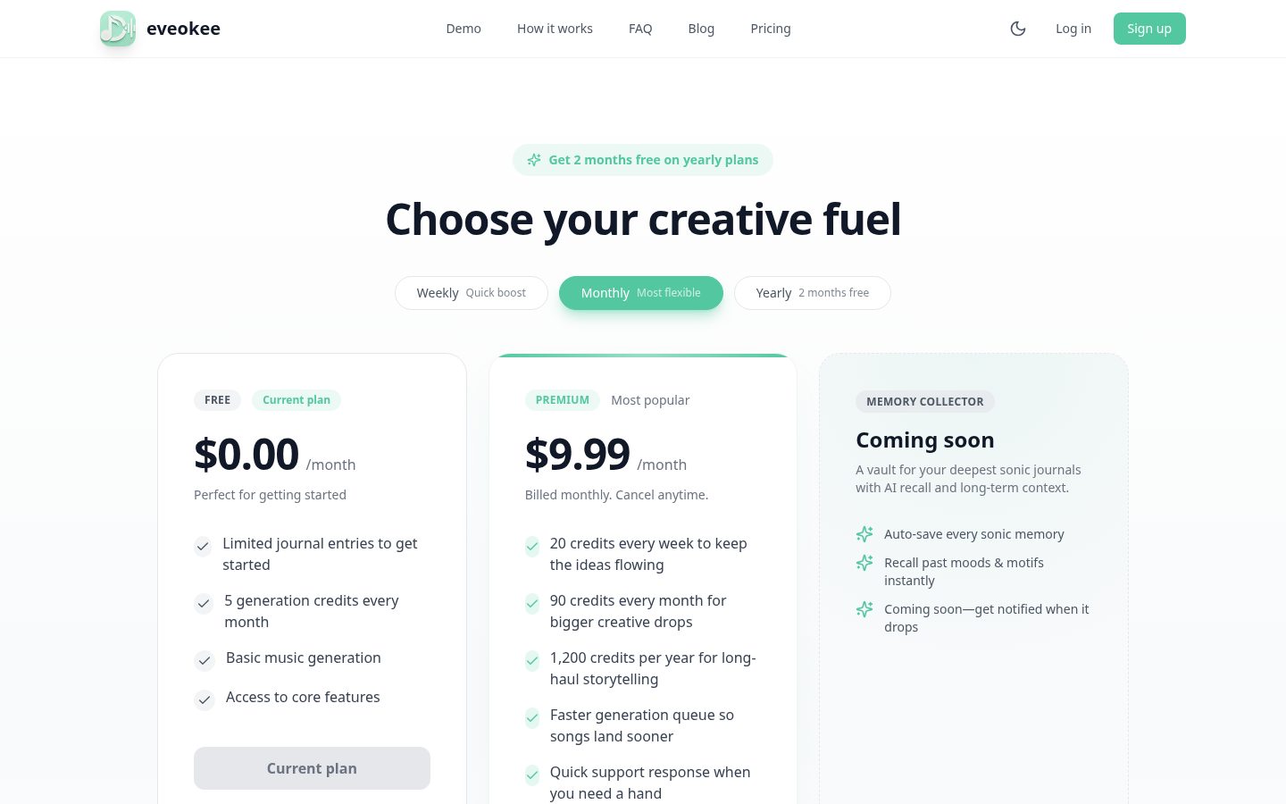 eveokee Pricing