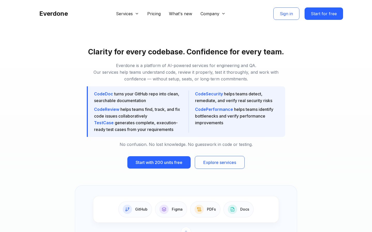 Everdone Homepage